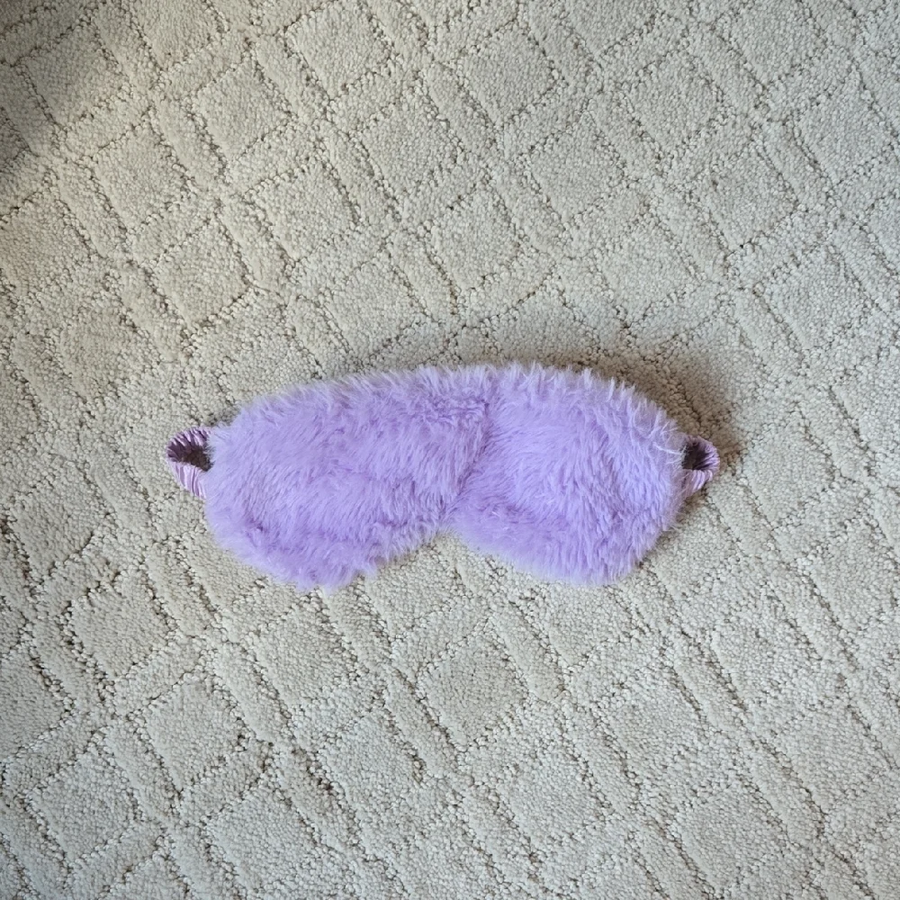 Fluffy Pink and Purple Kids Sleep Masks